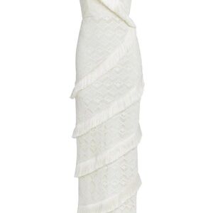 PatBO Ivory Fringe Dress